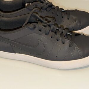 Nike Men's Dark Gray and White Sneakers